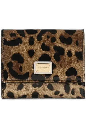 Dolce & Gabbana Leopard-print leather wallet