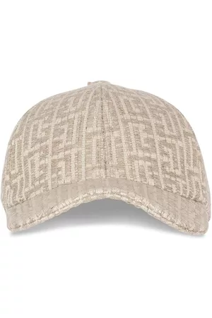 Balmain Women Hats - Monogram-pattern cap