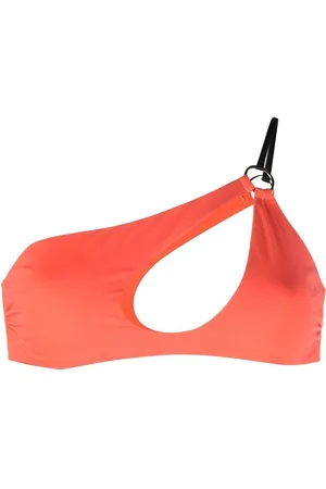 Roberto Cavalli Cut-out one-shoulder bikini top