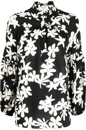 Lemlem Floral-print ruffled blouse