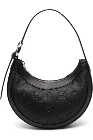 Marine Serre Moonogram leather shoulder bag