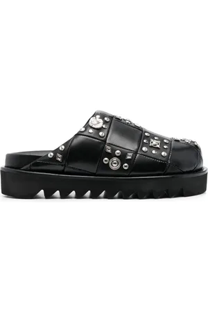 TOGA PULLA Stud-detail leather clogs