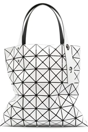 Issey Miyake Geometric-panelled tote bag