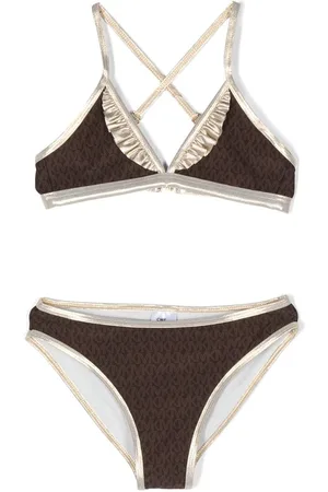 Calvin Klein monogram bikini set in white