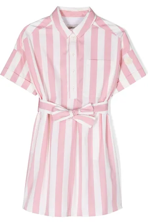 Moncler Stripe-print cotton shirt dress