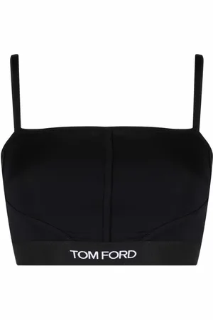 Signature logo-tape bralette, TOM FORD