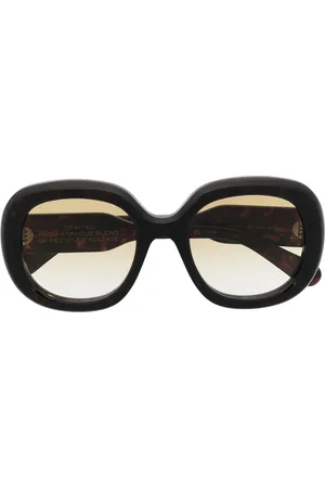 Chloé Logo-print oversized-frame sunglasses