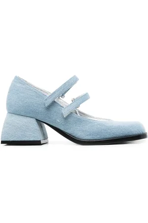 NODALETO Bulla denim 50mm pumps
