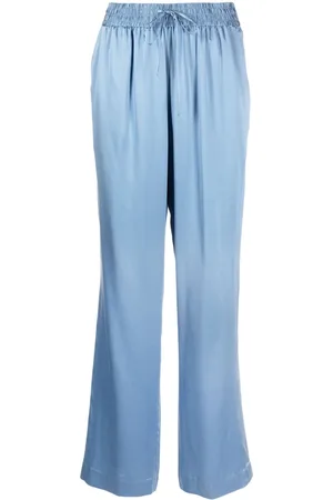 Rama Blue Pure Soft Silk Pant Straight | Modest evening dress, Silk trousers,  Silk bottoms