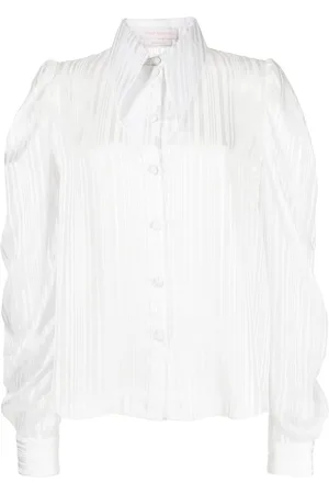 Saiid Kobeisy Pointed-collar semi-sheer shirt