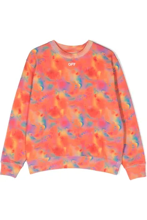 OFF-WHITE Logo-print tie-dye sweatshirt