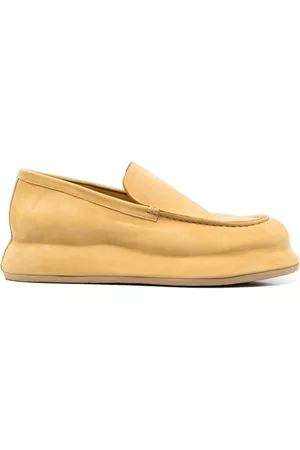 Les Mocasins Bricciola Suede Platform Loafers in Yellow