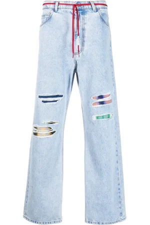 Ripped & Scratch Jeans in the color blue for Men on sale