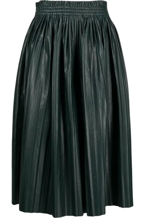 Maison Margiela Below-knee pleated skirt