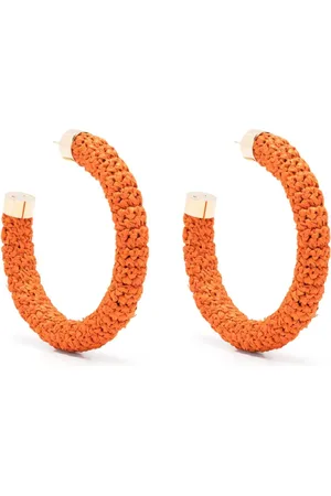 Jacquemus Raffia hoop earrings