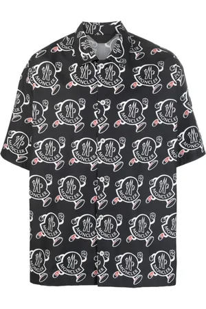 Moncler Logo-print cotton bowling shirt