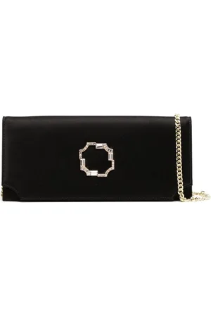 MALONE SOULIERS Vivien satin clutch bag