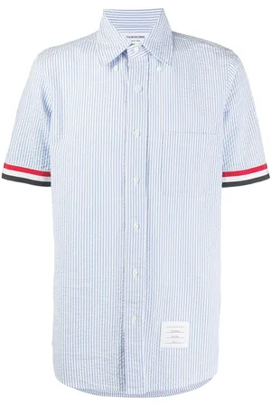 Thom Browne Striped short sleeve shirt