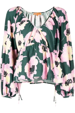 STINE GOYA Eveline Filigran Flower-print blouse