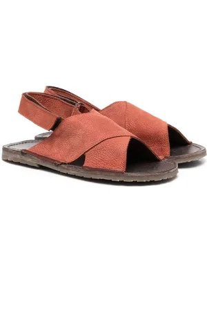 Pèpè buckled leather sandals - Red