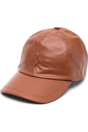 Burberry Leather-trimmed Logo-jacquard Denim Baseball Cap In New