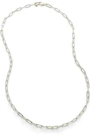Monica Vinader Recycled sterling- paperclip-chain necklace