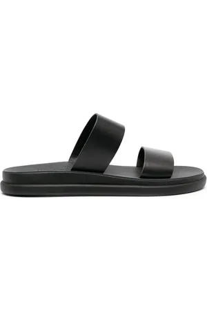 Men's Sandals With Velcro Parex Leather Sandals | Pagonis Greek Sandals