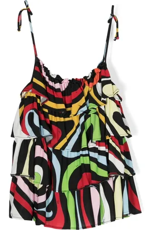 PUCCI Junior Tiered ruffle top