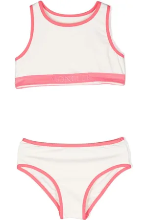 Moncler Contrasting-trim logo bikini