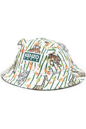 Kenzo Bucket Hats - Animal-print bucket hat