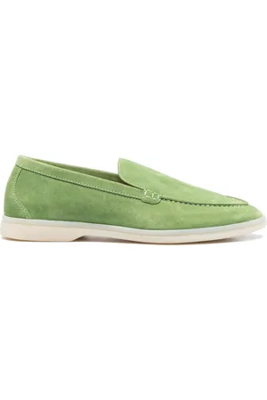 Scarosso Stitched-edge suede loafers