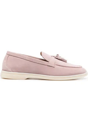 Scarosso Tassel detail suede loafers