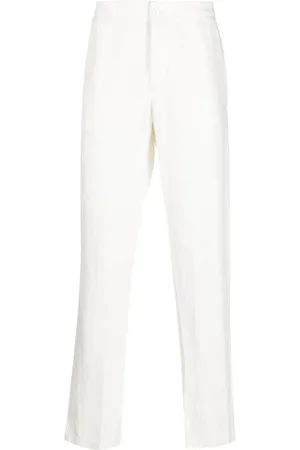 Orlebar Brown Straight-leg cotton-linen trousers