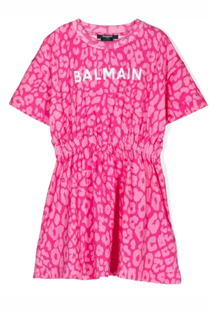 Balmain Leopard-print cotton dress
