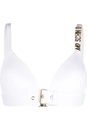 Ribbed white bikini with bralette top – MC2 Saint Barth