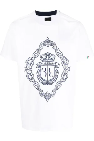 BILLIONAIRE Logo-embroidered short-sleeve T-shirt