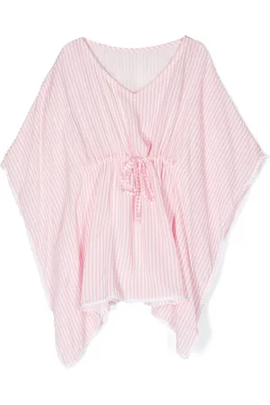 Lapin House Striped bat-sleeve blouse