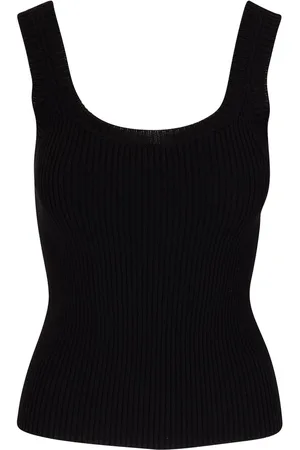NILI LOTAN Ribbed-knit tank top