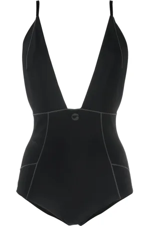 COPERNI Logo-print V-neck bodysuit