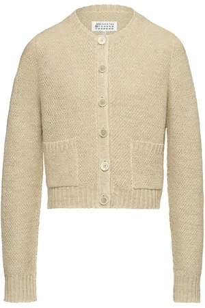 Maison Margiela Basket-weave round-neck cardigan