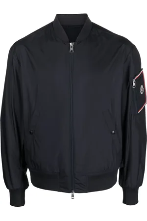 Moncler Logo-patch zip-up bomber jacket