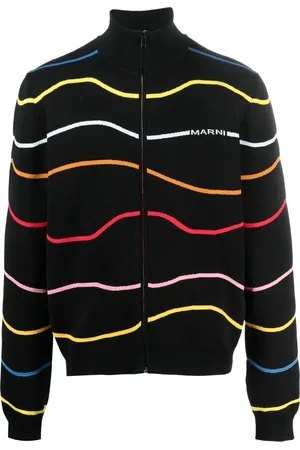 Marni Stripe-pattern cotton cardigan