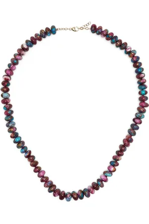 JIA JIA 14kt yellow gold Purple Dahlia turquoise necklace