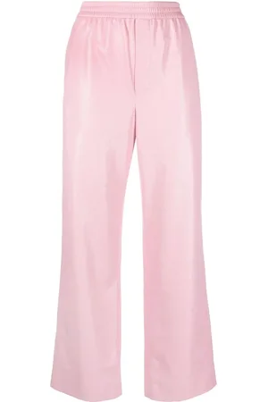 Nanushka Faux-leather drawstring trousers