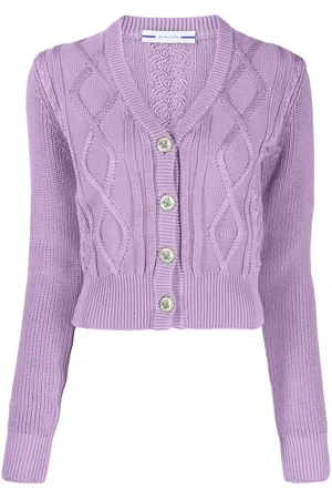 Jacob Cohen Logo-embroidered cable-knit cardigan