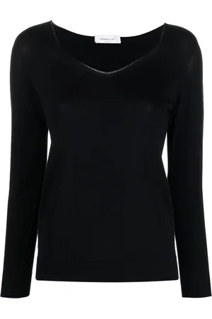 Fabiana Filippi Glitter-detail V-neck jumper
