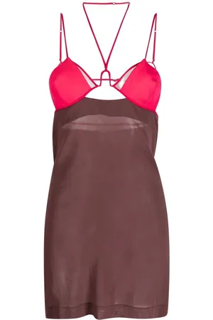 Nensi Dojaka Cut-out cotton minidress