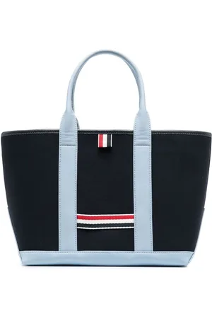 Thom Browne RWB-stripe canvas tote bag