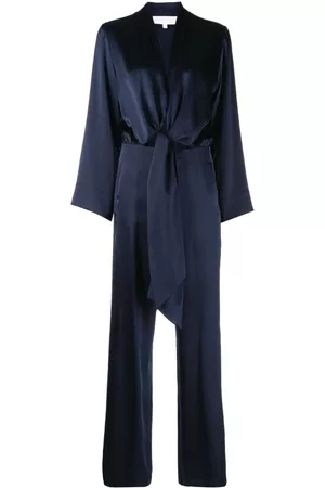 Michelle Mason Women Kimonos - Tie-front kimono jumpsuit