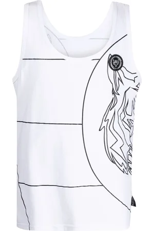 Philipp Plein Graphic-print scoop-neck tank top